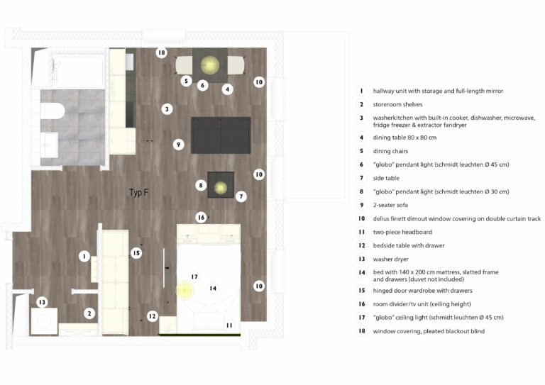 Urban Base Wiesbaden Apartment Grundriss